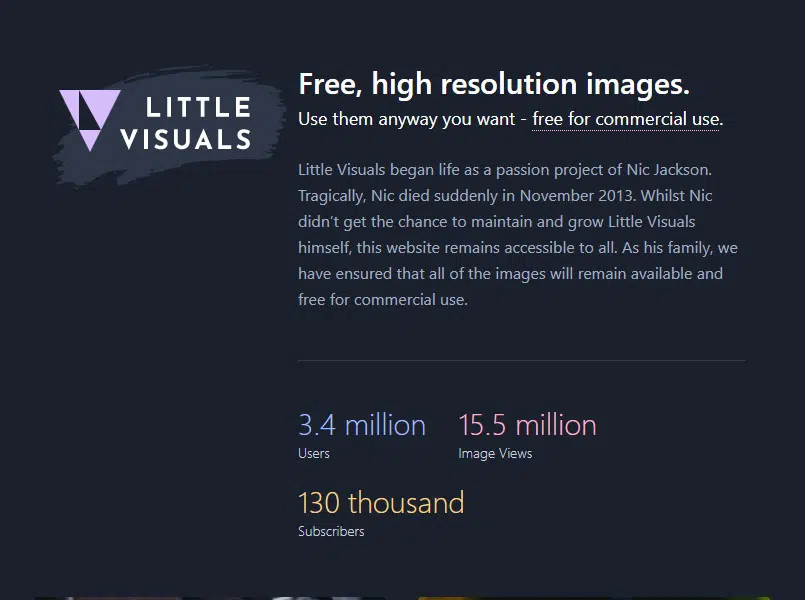 LittleVisuals site imagens grátis