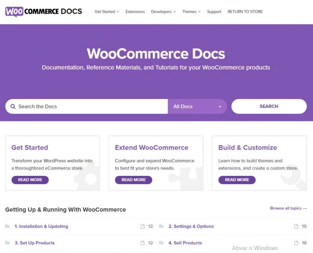 Documentação Woocomerce | Shopify ou WooCommerce? 