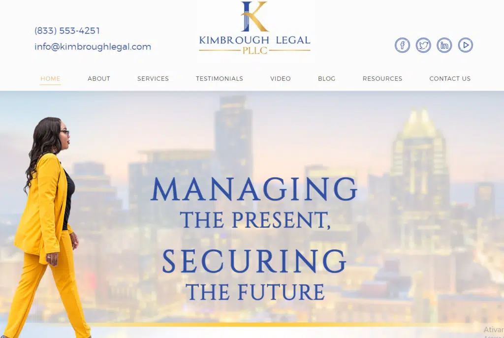 Kimbrough Legal | Sites para advogados  
