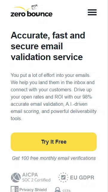 zerobounce verificação de e-mail