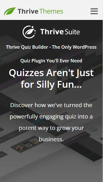 Thrive Quiz Builder é um plug-in WordPress fácil de usar que permite criar quiz 
