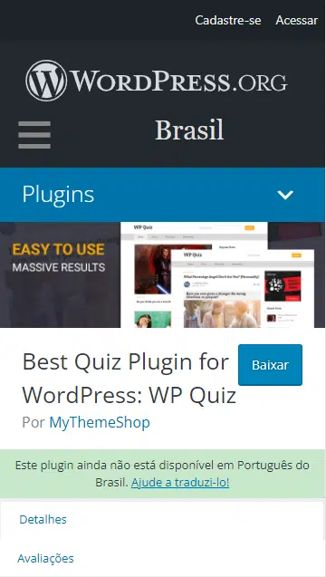 WP Quiz Pro é um plugin do WordPress 